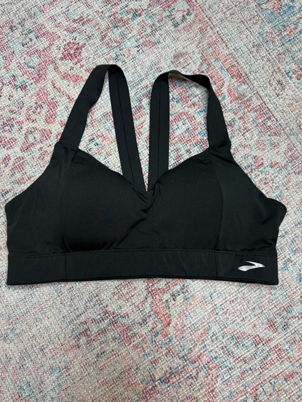 Brooks Black Double-Strap Low-Impact Sports Bra